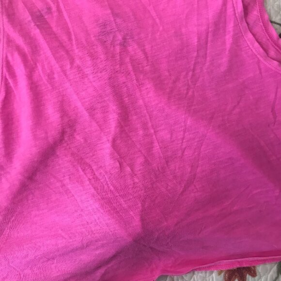 Victoria's Secret PINK L Front Tie Crop Tank Neon - Picture 10 of 13